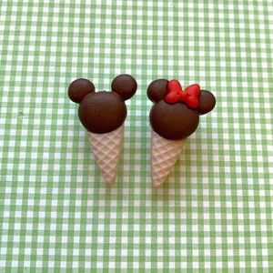 Mickey Minnie Earrings - Mickey Mouse, ice cream